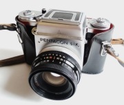 Pentacon six - duży zestaw, 3 obiektywy, akcesoria