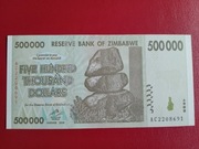 Zimbabwe 500000 Dolarów 2008r. P-76a UNC