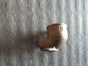 KOLANO MIEDZIANE DO LUTU 15x1/2" GWINT WEWNĘTRZNY