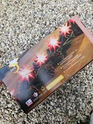 10x czerwone duze gwiazdki lampki led 