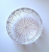Elegancka kryształowa popielniczka, Vintage, 17cm.