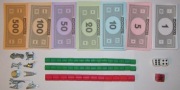 MONOPOLY / ZESTAW ZAPASOWY / BANKNOTY, KOŚCI, DOMKI, PIONKI / HASBRO