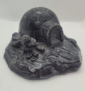 The Wolf Oryginał Sculptures sztuka Eskimosów steatyt hand made