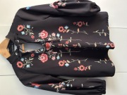 Bluzka Cocomore 36 kwiaty koliber czarna