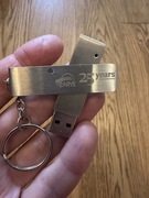 Pendrive Zarys 25 lat, breloczek, metalowy, reklamowy