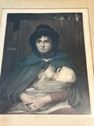 THE GIPSY MOTHER David Wilkie Stary druk 