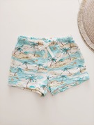 Spodenki szorty turkus palmy  plaża H&M roz.98