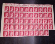 Część arkusza znaczków DR Adolf Hitler 