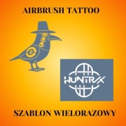 Zestaw szablonów do tatuaży Airbrush, facepainting,wielorazowy Demon Hunter
