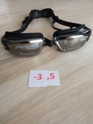 Korekcyjne Okularki pływackie ze szkłami korekcyjnymi -3,5 dioptrii