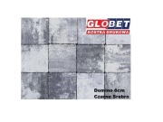 Kostka Brukowa Domino 6cm GLOBET Czarne Srebro