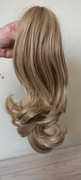 Doczepiany kucyk na klamrze, włosy syntetyczne blond