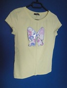 Nowa bawełniana bluzka damska z ozdobną kokardką, T-Style rozmiar uni