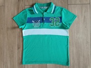Koszulka polo z kołnierzykiem bluzka krótki rękaw 134/140
