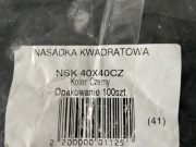 Nasadka, zaślepka kwadratowa na profil fotowoltaika 100 szt.