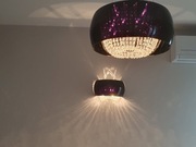 Lampa wisząca i dwa kinkiety 