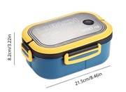 Pojemnik na obiad żywność lunch box dwie warstwy