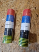 Taśma izolacyjna kolorowa 19mm x 0,13mm x 5m - zestaw 10 szt.
