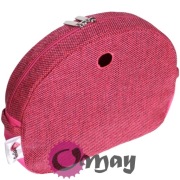 Różowy organizer do Obag MOON LIGHT plecionka 2 kieszenie wkład OMAY