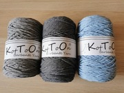 Zestaw motków sznurki do makramy barbante yarn