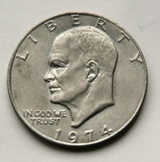 1 dolar 1974 bzm one dollar  Eisenhower Stan !!! 