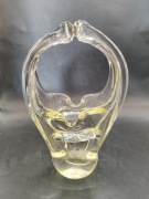 Szklany koszyk kosz Murano pojemnik na cukierki miska Vintage 