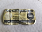 Bon Towarowy Pewex 20 centów seria HN 1979 PRL 