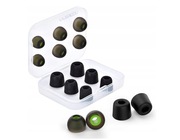 Aceyoon 6 par - 12 sztuk nakładek na słuchawki douszne rozm S, M, L, czarne