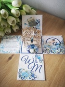 Exploding box, pudełko, kartka, pamiątka, ślub, boho, personalizowane 
