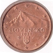 SŁOWACJA 5 centów 2020, KM# 97, UNC