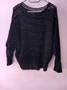 Sweterek czarny pod koszulkę roz.S/ M wymiary opis