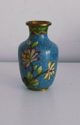 Stary Wazon Cloisonne ceramika/mosiądz Chiny XX w lata 40.