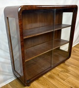 BIBLIOTEKA podręczna witryna ART DECO ANTYK omega 