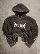 Bluza Rozpinana z Efektem Sprania rap opium y2k drip affliction autumn fall