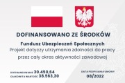 Tablica dofinansowanie unijne ze środków ubezpieczeń społecznych