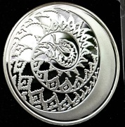 Rosja 3 ruble 2013r Rok Węża  Ag 33,94