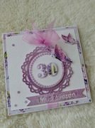 Kartka na 30 urodziny, 30 lat