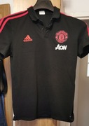 Vintage polo Manchester United AON - Adidas Climalite roz. M