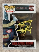 Figurka Funko Pop Iron Maiden Senjutsu Eddie z autografem Steve Harris