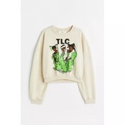 Beżowa bluza z nadrukiem TLC  H&M r.170 14 lat 