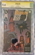 Batman 452 CGC 9.4 SS 1990 signed by Milligan rare