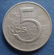Moneta Czechosłowacja 5 Koron 1968