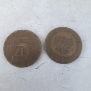 Monety 5 zł,  lata 80-te, 