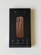 Etui portfelowe ze skóry naturalnej Mujjo do iPhone'a 15 Pro Max brązowy