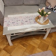 Ława w stylu shabby chic