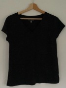 Top Secret t-shirt czarny ze srebrną nitką super w idealnym stanie S