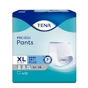Pieluchomajtki TENA Plus, 12 sztuk, rozmiar XL – NOWE