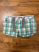 Spodenki w kratkę bawełniane szorty chinos Superdry rozmiar S