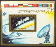 Mongolia Blok 125** - Interkosmos – polska flaga
