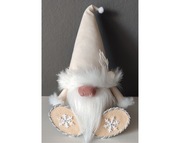 Świąteczny Skrzat Gnom Ręcznie wykonany Prezent Boże Narodzenie Śnieżynki